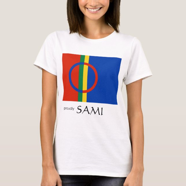 Sami t-shirt Proudly Sami-design (Framsida)