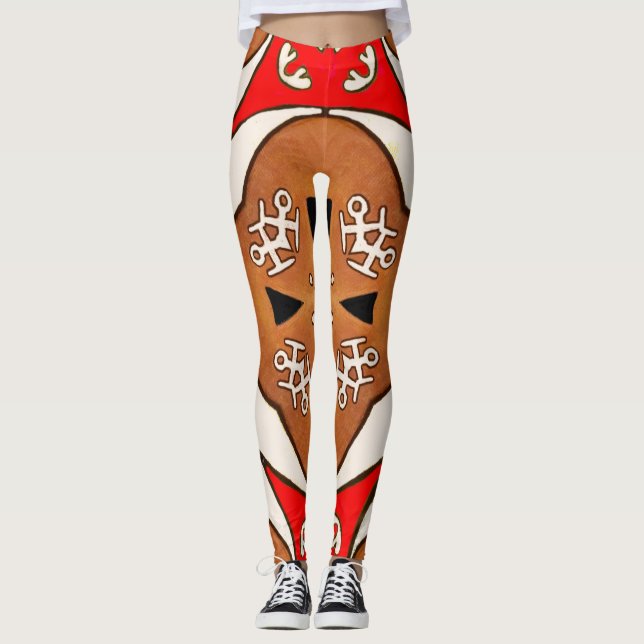 Samisk inspiration  leggings (Framsida)