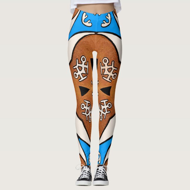 Samisk inspiration  leggings (Framsida)