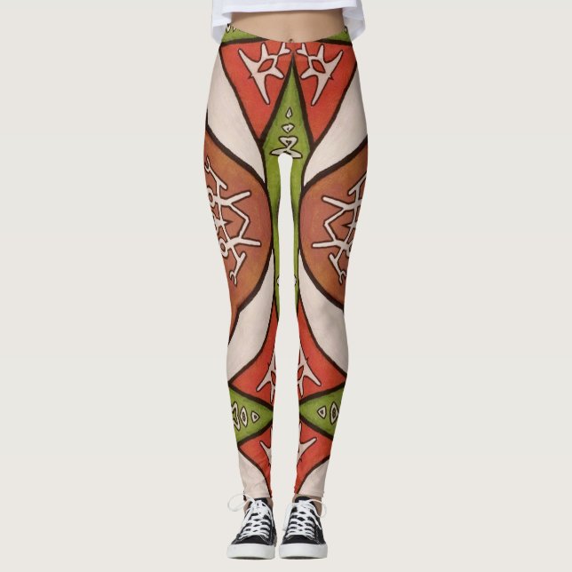 Samisk inspiration  leggings (Framsida)