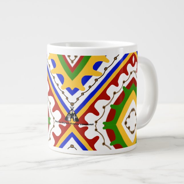 Samisk mönster jumbo mugg (Framsida höger)