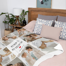 Samla foto | Mitt Mamma är mitt Alla hjärtans gåva Fleecefilt