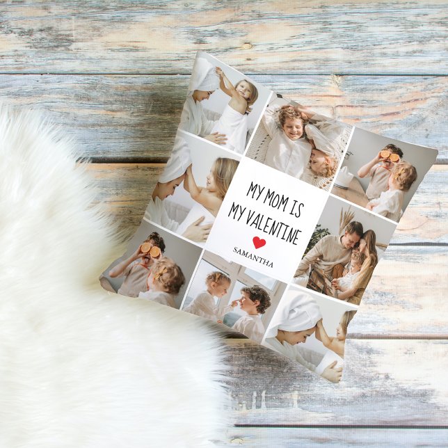 Samla foto | Mitt Mamma är mitt Alla hjärtans gåva Kudde (Skapare uppladdad)