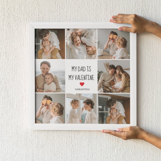 Samla foto | Mitt Pappa är mitt Alla hjärtans gåva Poster (Skapare uppladdad)