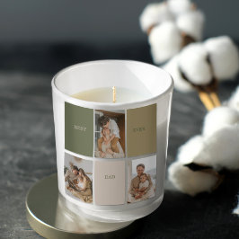 Samla foto Modern Bästa Pappa någonsin-presentatio Fyrkantigt Klistermärke