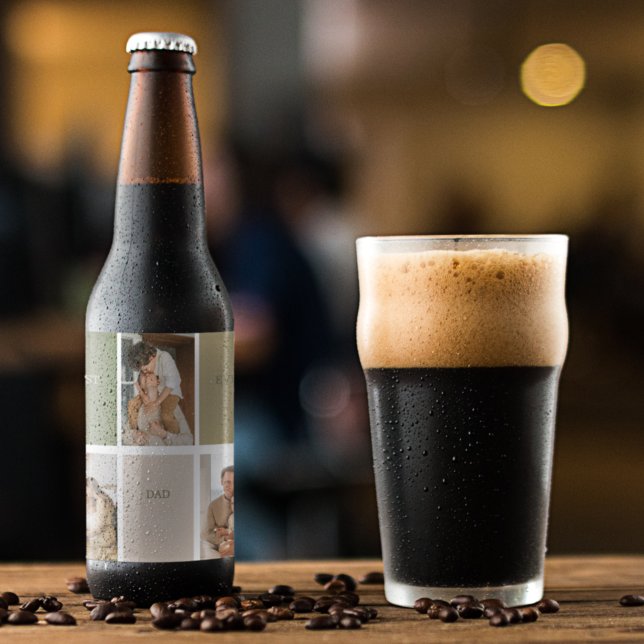 Samla foto Modern Bästa Pappa någonsin-presentatio Ölflaska Etikett (Skapare uppladdad)