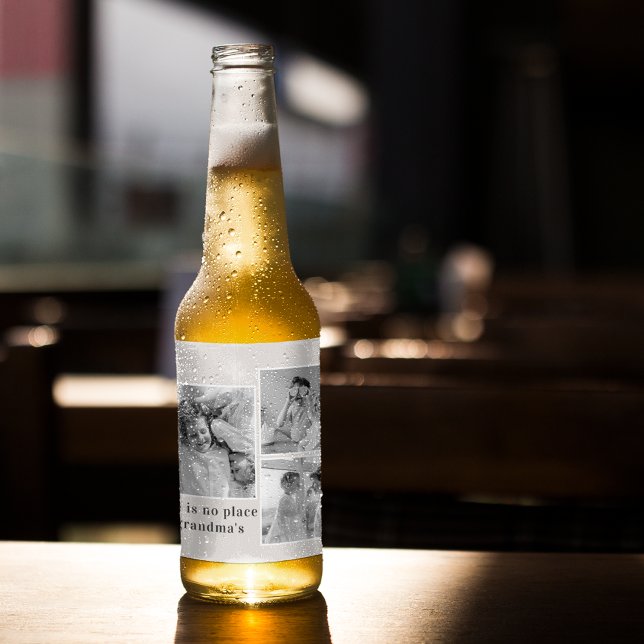 Samla foto och offertera bästa mormgåva ölflaska etikett (Skapare uppladdad)