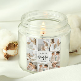 Samla foto | Vi Kärlek You Grandpa Gift Fyrkantigt Klistermärke