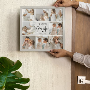 Samla foto   Vi Kärlek You Grandpa Gift Poster