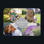 Samla foton med familjen namn multibilder magnet<br><div class="desc">Anpassa det här magnetkortet med sina familjefotografier. Ändra alla foton och familjen namn. Skicka den "bara för" eller för speciellare hälsning över helgdagarna.

*Vänligen kontakta mig inte om du behöver hjälp med mina planer på info@lddesignloft.com</div>