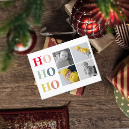 Samla fyra foton | Färgfull HOHOHO Vykort