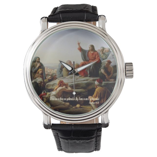 Samla i Namn - Matt 18:20 Armbandsur (Framsida)