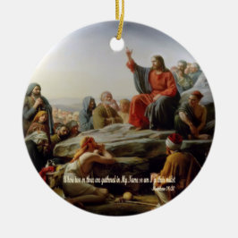 Samla i Namn - Matt 18:20-skript Julgransprydnad Keramik