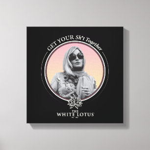 Samla ihop din SH*t - den vita lotus Canvastryck