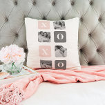 Samla ihop par fotot & Pastel Rosa & Grått XOXO Kudde<br><div class="desc">Samla ihop par fotot & Pastel Rosa & Grått XOXO</div>
