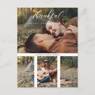Samla in 2 foton par Happy thanksgiving Vykort