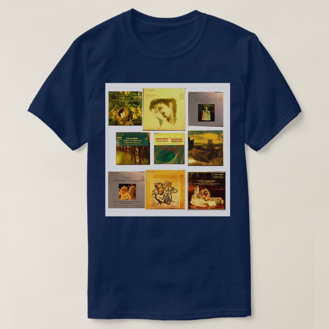 Samla in al stereo-levande stereo lsp piano-album t shirt (Design framsida)