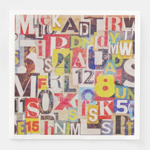 Samla in Art Napkins eller Decoupage papper Pappersservett