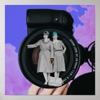 Samla in Art Skriv ut "Friendly Himlar" Poster