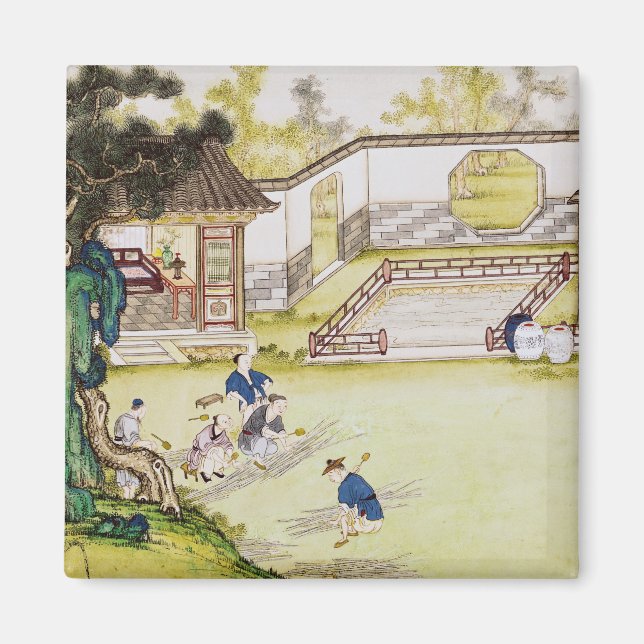 Samla in bamboo för att göra papper magnet (Framsidan)