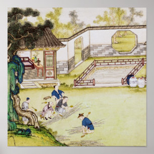 Samla in bamboo för att göra papper poster