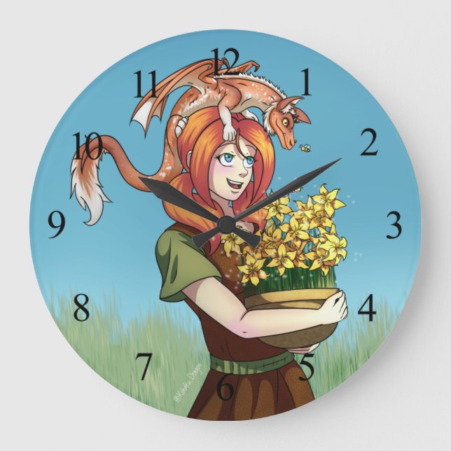 Samla in blommor med en dragon stor klocka (Framsida)