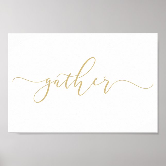 Samla in Guld-utskrift, samla in, samla in och sig Poster (Framsidan)