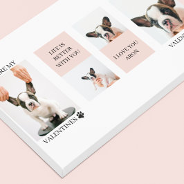 Samla in Hund Foton | Hund är mina Valentineser |  Canvastryck