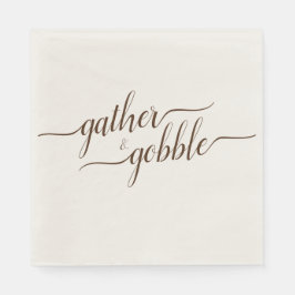 Samla in och samla in Elegantens Thanksgiving Pappersservett