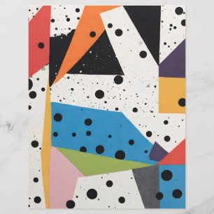 Samla in Pappra svarta punkter i skrapbok Pappert