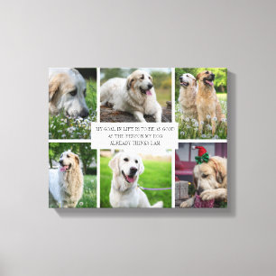 Samla in Pets Photo Modern Hund Quote Canvas