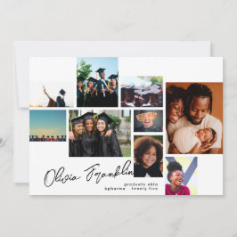 Samla in redigerbar multifoto-Studentfest Inbjudningar