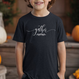 Samla in Thanksgiving Fall botaniskt minimalistisk T Shirt