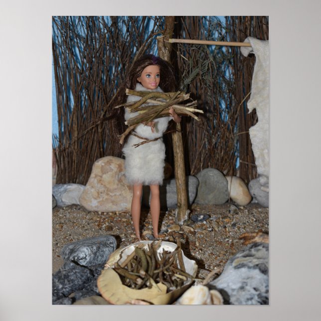 Samla in trä för branden. poster (Framsidan)