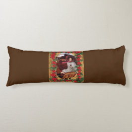 Samla in vintage Retro med snöre och blommor Kroppskudde