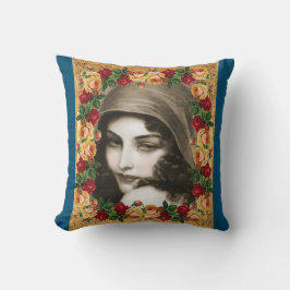 Samla in vintage Retro med snöre och blommor Kudde