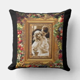 Samla in vintage Retro med snöre och blommor Kudde