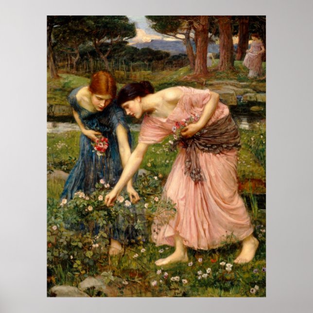 Samla in Ye-Rosenknoppar medan maj-1909 Poster (Framsidan)