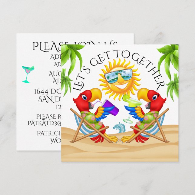 Samla inbjudan (Fram/baksida)