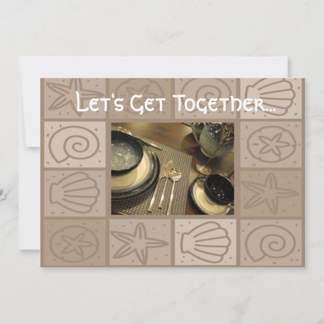 Samla inbjudan till Luncheon (Framsida)