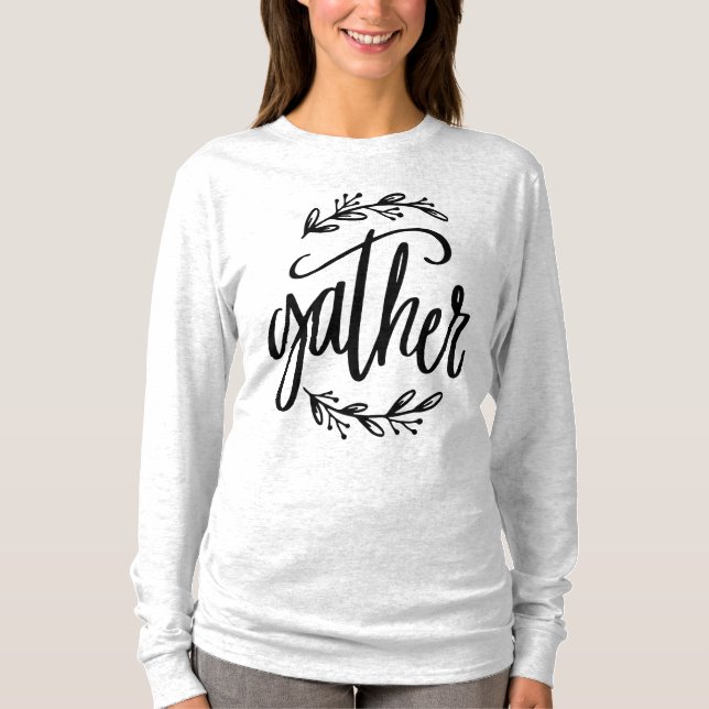 Samla inspirerande kristen citat t shirt (Framsida)