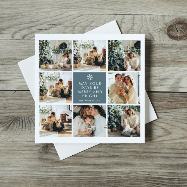 Samla julfoto | GOD JUL | Blå (Skapare uppladdad)