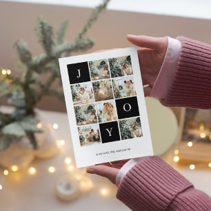 Samla julfoto Joy LYCKLIG HELGDAG