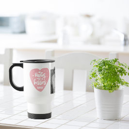 Samla lite foto och hakar och Rosa Heart Resemugg