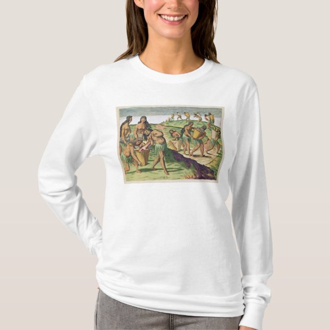 Samla mat för det kollektiva magasinet t shirt (Framsida)