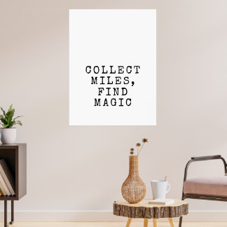 Samla mil, hitta magisk resecitat poster