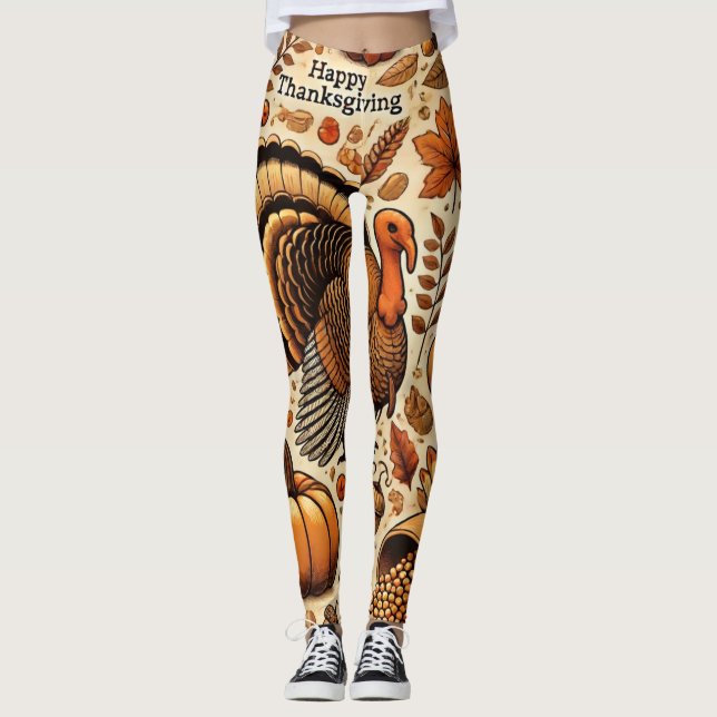 Samla "Runt Bord" Leggings (Framsida)