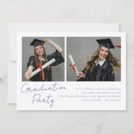 Samla två foton modern design inbjudningar