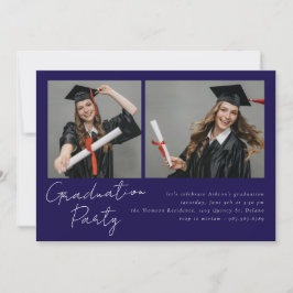 Samla två foton modern design inbjudningar