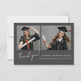 Samla två foton modern design tack kort